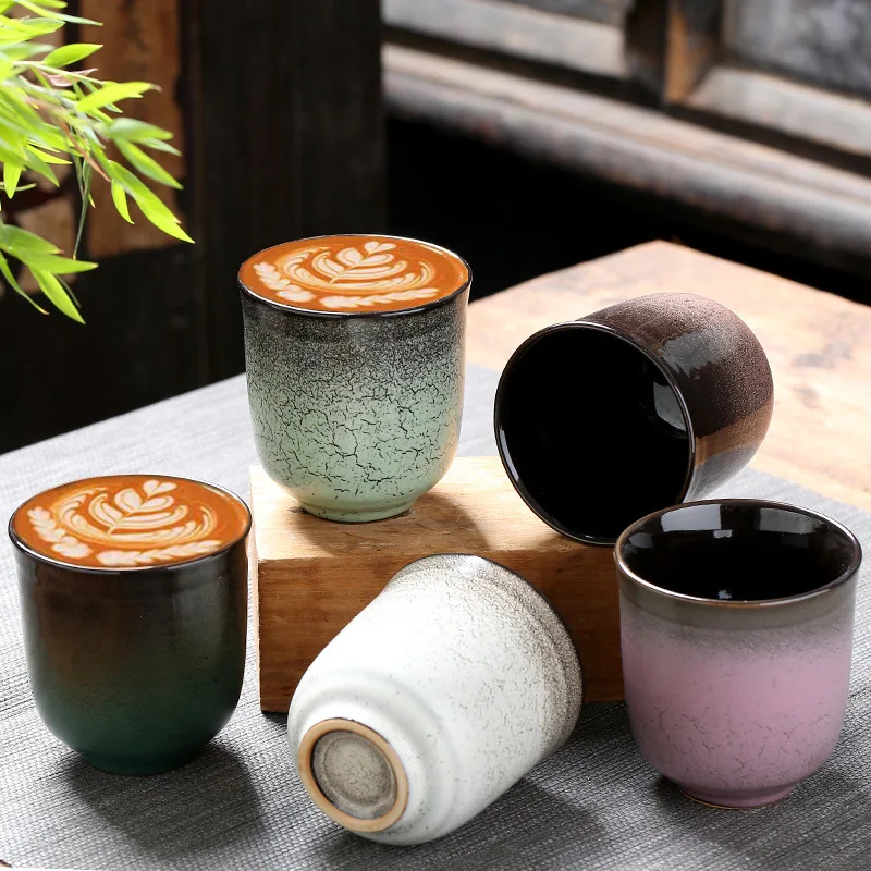 Style Vintage Ceramic Cup Simple Home Use Kiln Fired Tea Set Gift  Restaurant Coffee Cup