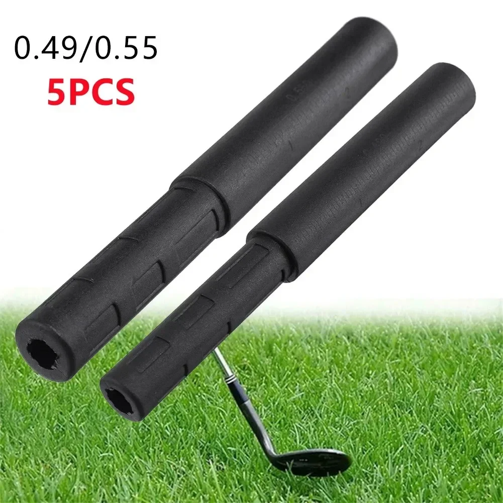 SPORTFUNSF 5Pcs Length 127mm Golf Club Carbon Fiber Extension Rods Kit Butt Extender Stick For Iron/Graphite Shaft Putter Golf A