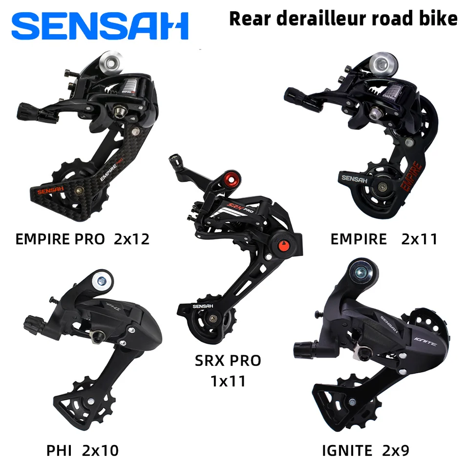 Sensah-ロードバイクリアディレイラー,9/10 /11 /12スピード,ショート
