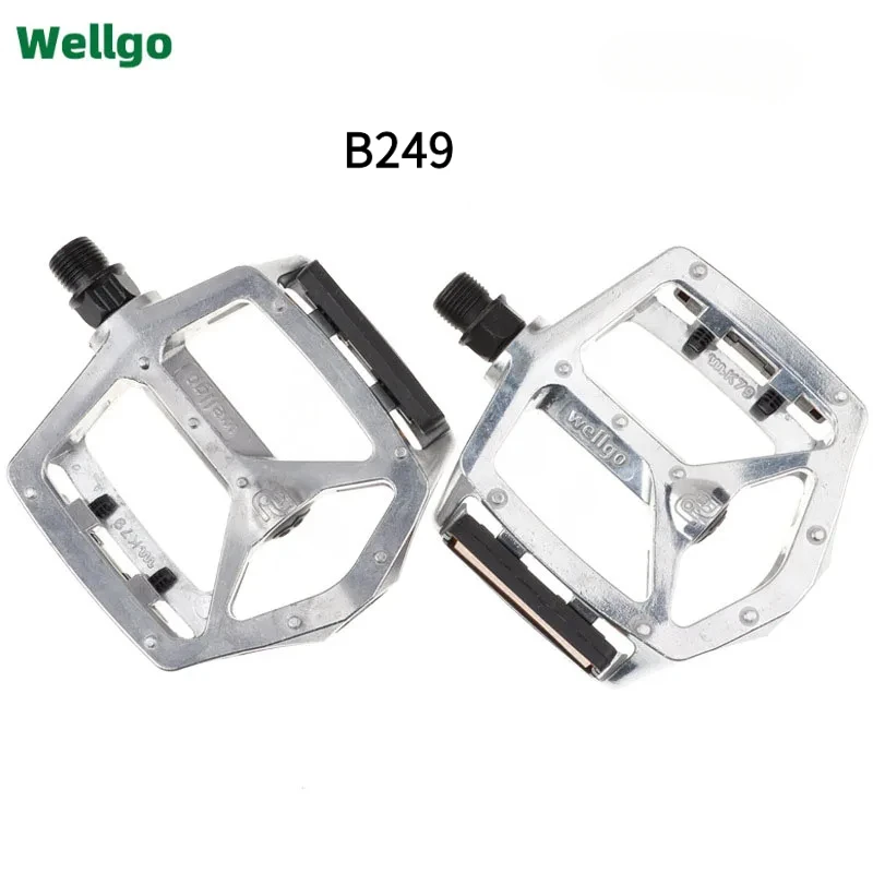 

WELLGO B249 Педали для MTB/дорожного велосипеда, двойные подшипники DU, легкий алюминиевый сплав с валом из боронной стали