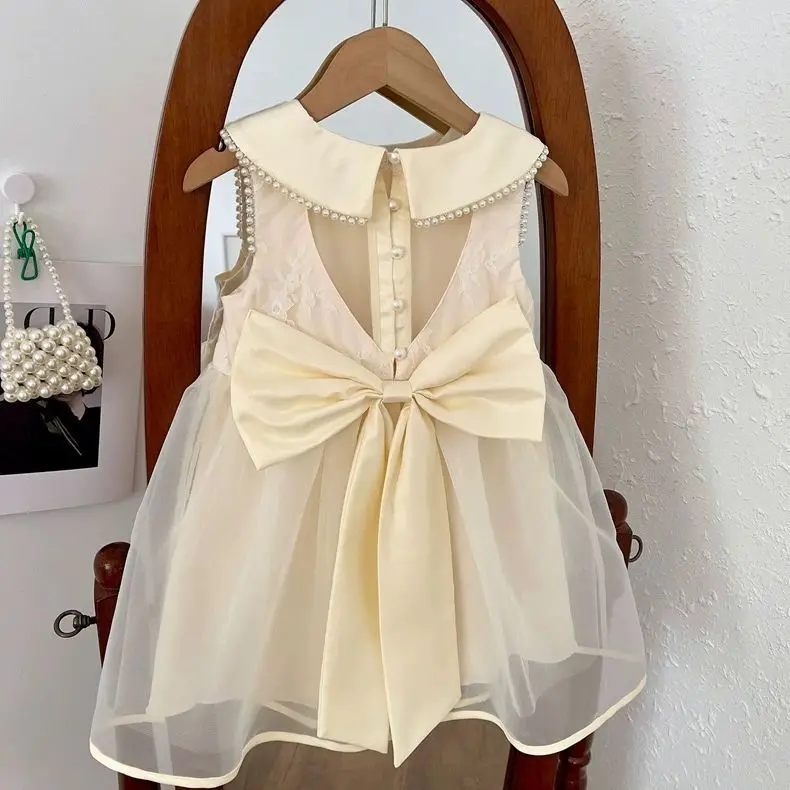 

Summer Baby Children's birthday party dress Clothing Sweet Kids' Camisole Dress Girls Dress Girls Outfit