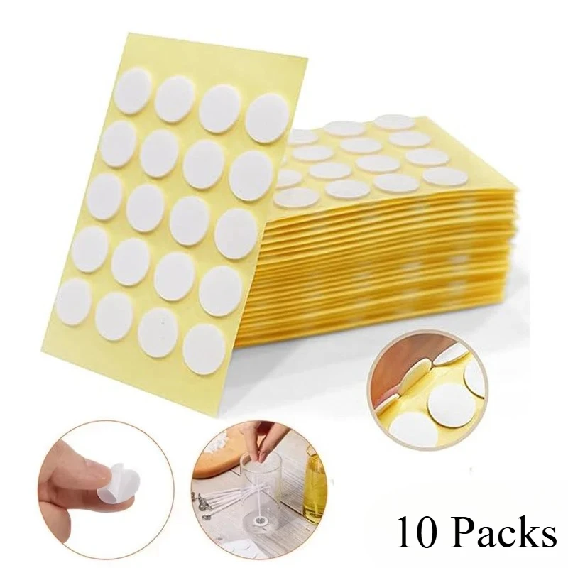 10 Packs Candle Wick Stickers Heat Resistance Double-Sided Stickers Adhere Steady In Hot Wax Wick Sticker