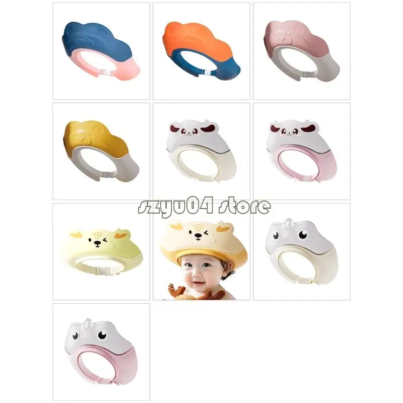 قبعة استحمام فارغة مقاس 4X7D، قبعة استحمام للأطفال قابلة للتعديل للاستخدام في الحمام