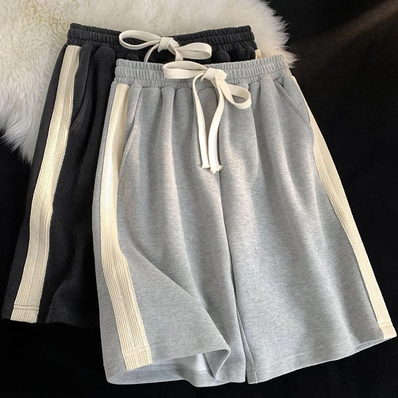 

plus Size Wide Leg Pants Loose Fit High Waist Five Inch orts Women Summer Casual Spor Straight Cut plus Size Faion