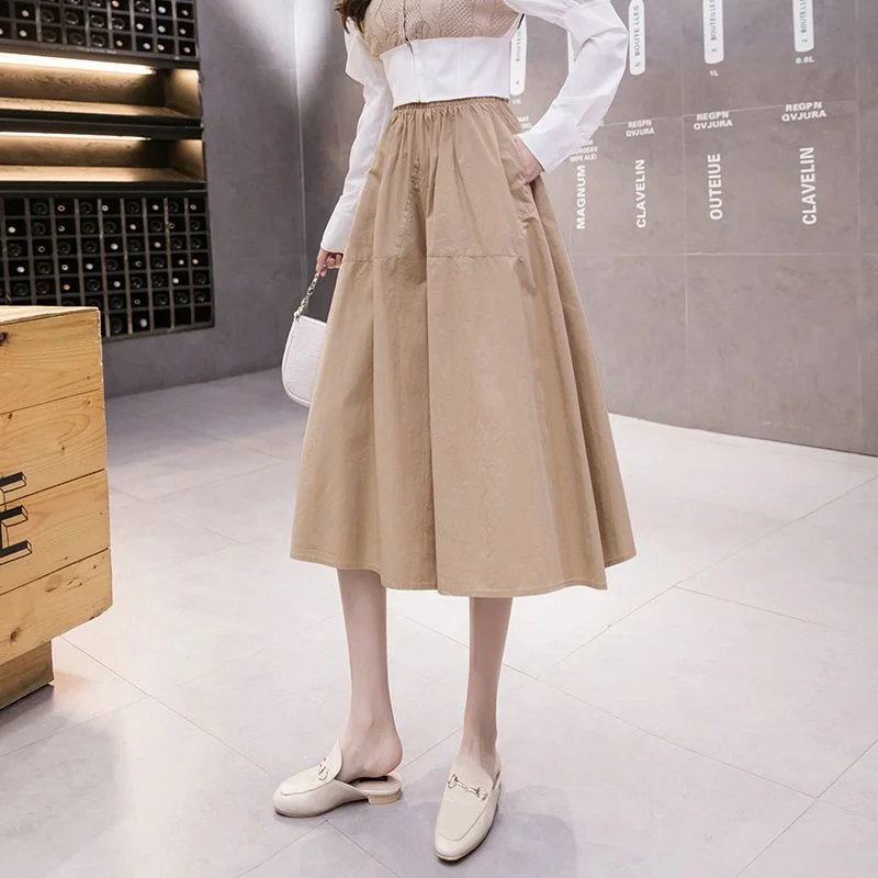 

Casual 7/4 Wide Leg Pants for Women 2023 Summer New Korean High Waist Trouser Skirt Versatile Slim Loose Relaxed Pants Female