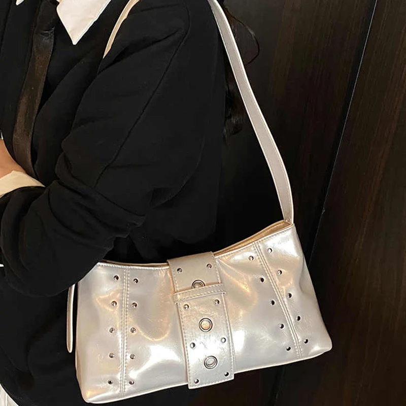 عالية الجودة واسعة حزام الكتف حقيبة تحت الإبط المرأة الصيف موضة التنقل حقيبة الكورية نمط الأحمر بولي Leather حقائب اليد الجلدية متعددة الاستخدامات