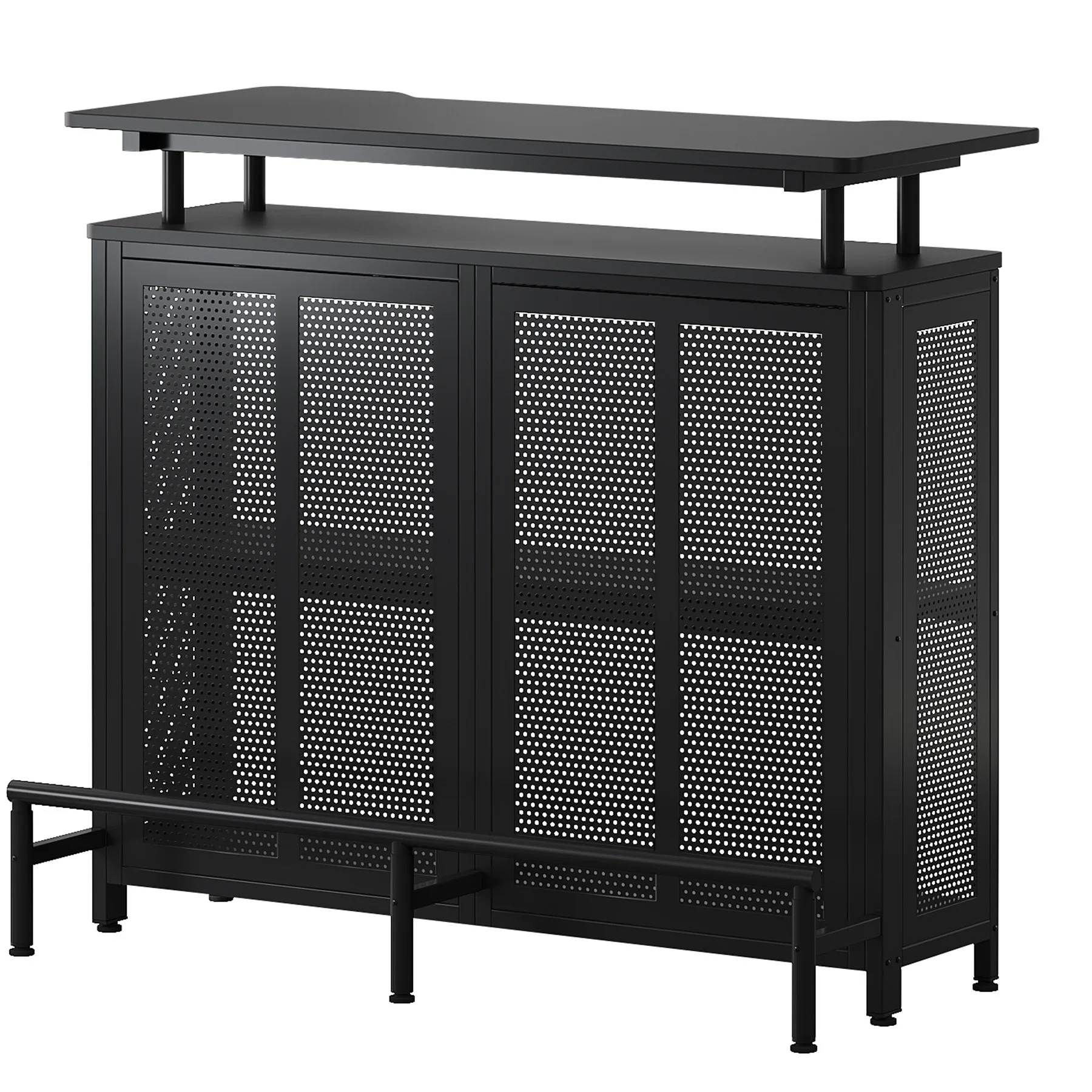 Temu bar table island industrial style wall long small table, commercial bar table, high table, wine cooler multifunctional