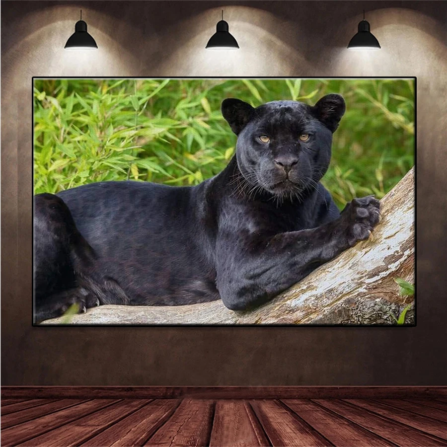 Diamond Painting Animal Black Panther Cross Stitch Diamond Mosaic Picture Of Rhinestone Embroidery crystal Beaded Handicraft