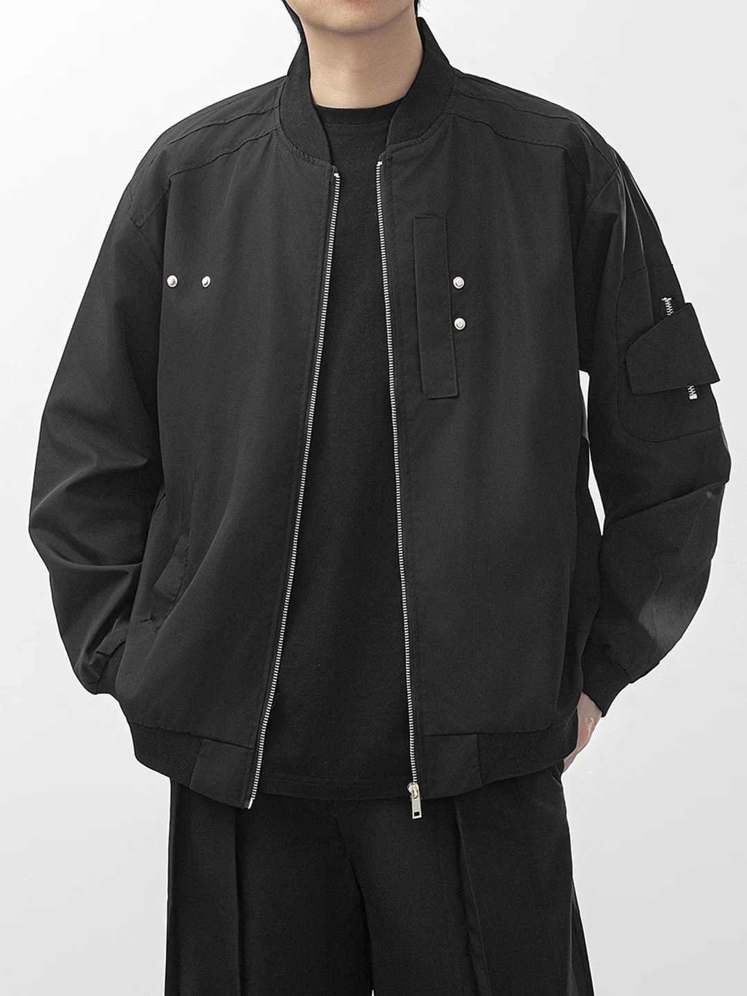 

Мужская бейсбольная куртка Cleanfit: новая коллекция весна-осень, ретро-стиль, свободный крой, длинный рукав, на молнии