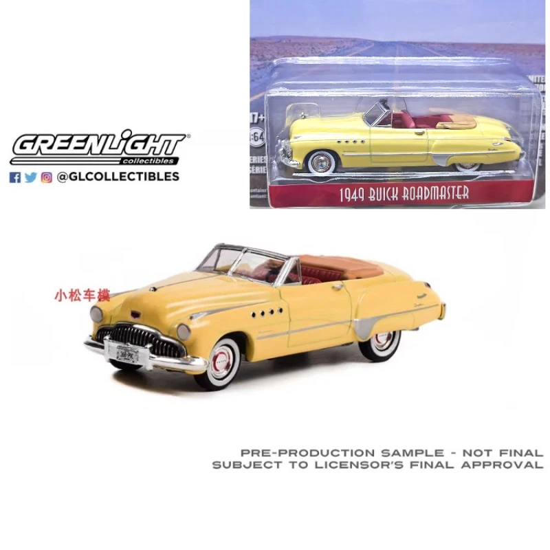 

Коллекционная модель Green Light 1:64 Rain Man (1988) 1949 Buick, кабриолет с низким откидным верхом, лимитированная серия, настенный декор, подарок из сплава