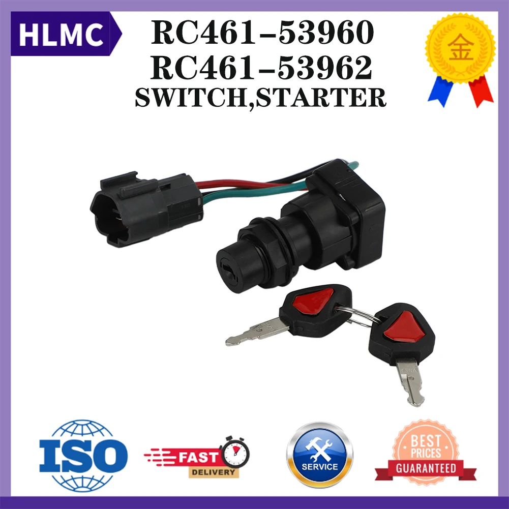 

Ignition Switch RC461-53962 RC461-53960 Kubota Loader SVL75 SVL75C SVL90 SVL95 Excavator KX018 KX057 KX41 U25 U27 U35