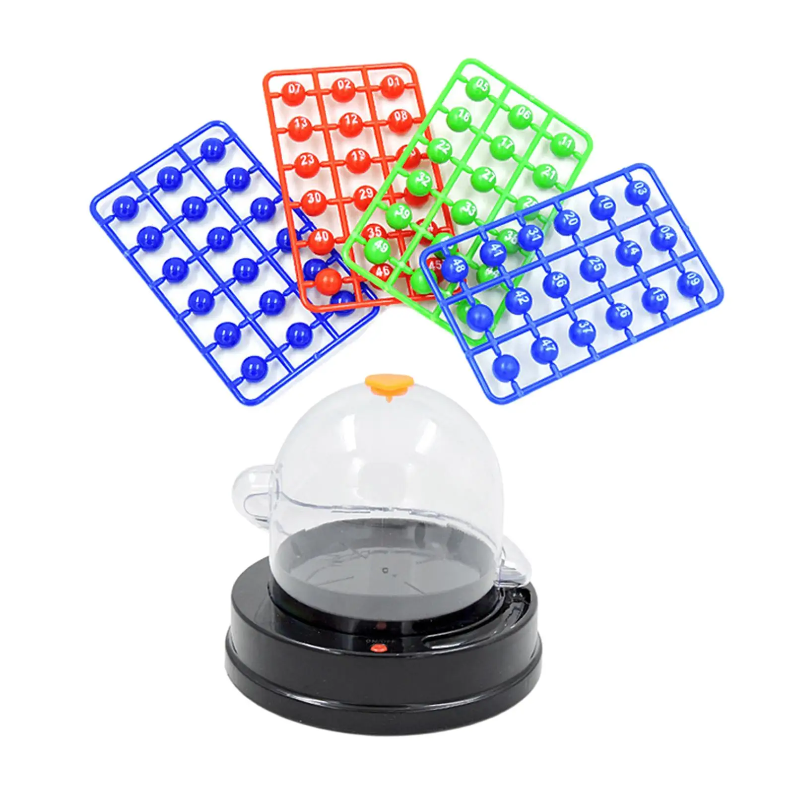 Electric Lotto Ball Machine Desktop Game Games Portable Bingo Machine Fortunate Number Picker for Carnivals Nightclub Cafe