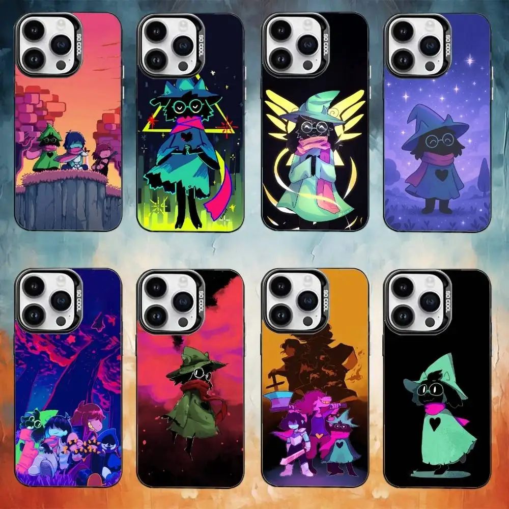 

D-Deltarune Ralsei Phone Case For iPhone17,16,15,14,13,12,11 Plus,Pro Max Black Candy Matte Shockproof Cover