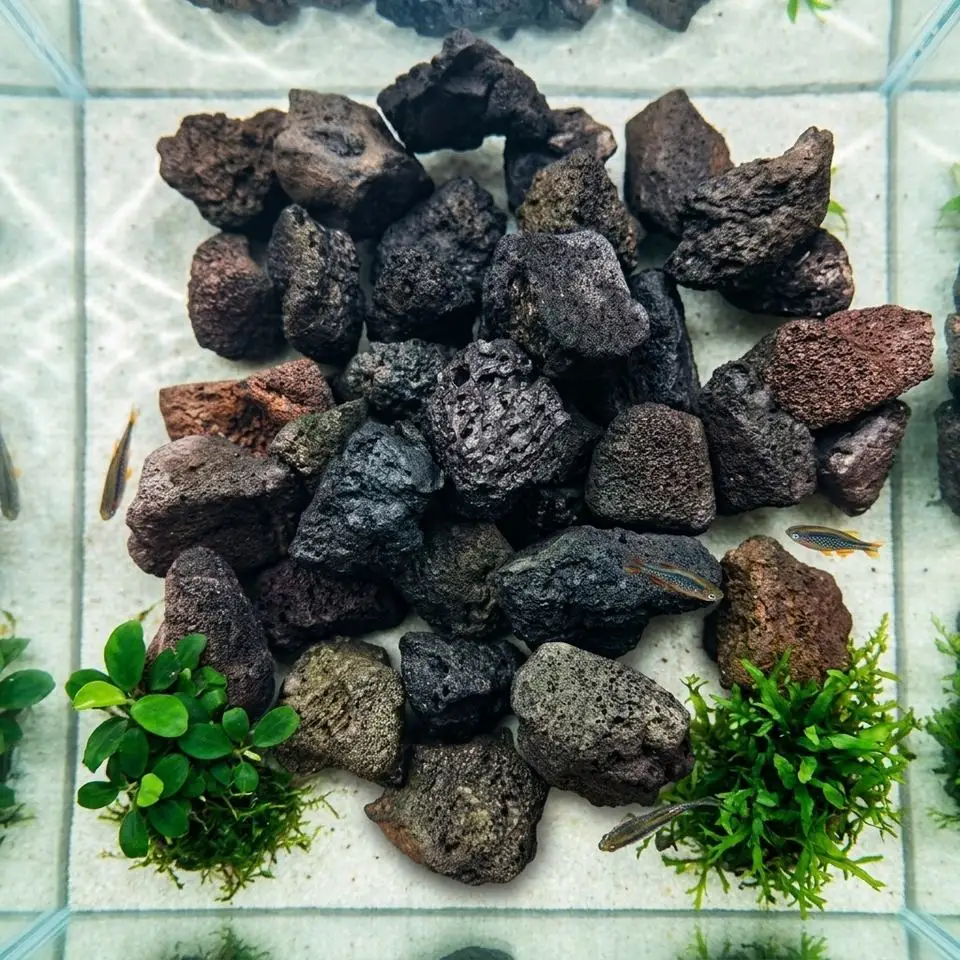 Natural Volcanic Rock Lava Stone for Landscaping Garden Decoration Aquarium Filter Media Fire Pit BBQ Sauna Stones