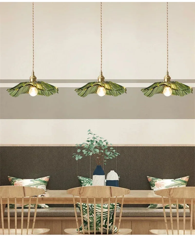

Vintage Pendant Lights Flower Glass Hanging Lamps Home Decoration Lighting Living Room Bedroom Bedside Light Fixture Indoor Shop
