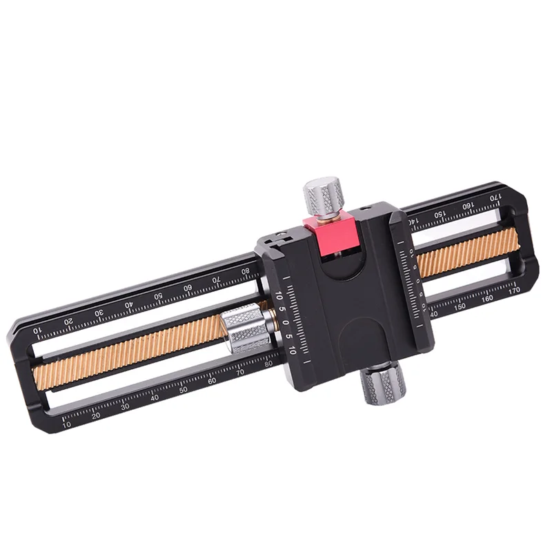 

Excellent! 170mm Macro Focusing Rail Slider with Arca Swiss Fit Clamp Quick Release Plate for Close-Up and Reptiles Photography