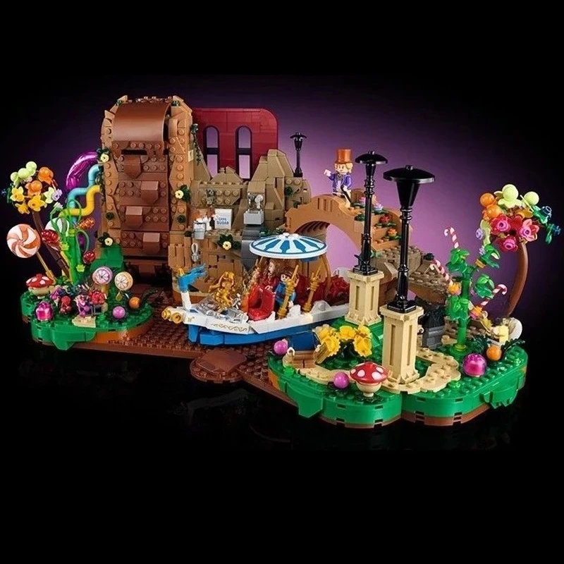 2026 New MOC 2025Pcs 21360 Chocolate Factory Creative Assembly Building Bricks Steam Toys For Kids Friends Toys Holiday Gifts