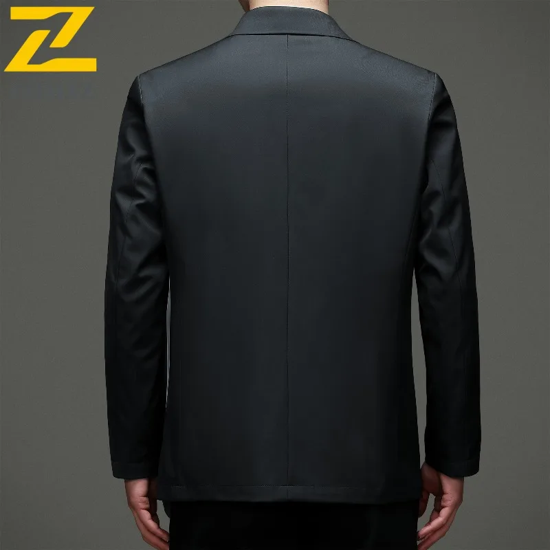 COMXZ Premium Men Jacket Brand Luxury Outdoor Office Coat Fashion Classics Business Casual Comfort Spring Autumn Man Clothing