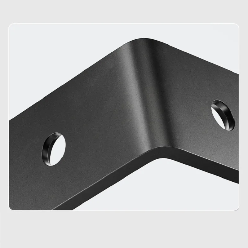 4pcs, 20x20X16mm Corner Brace Alamic Right Angle Bracket Stainless Steel Black Corner Braces Joint Shelf Bracket with Screws
