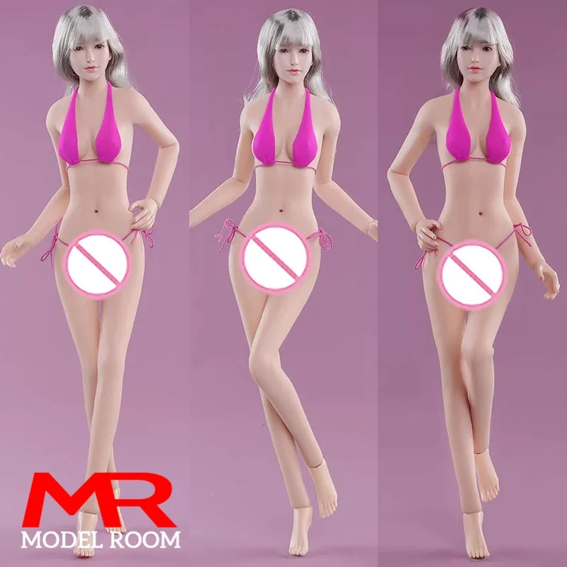 JIAOU DOll JOQ-05B 1/6 فتاة صغيرة تمثال نصفي صغير سلس الجسم 12 ''أنثى الجندي سوبر مرنة انفصال قدم عمل الشكل #6