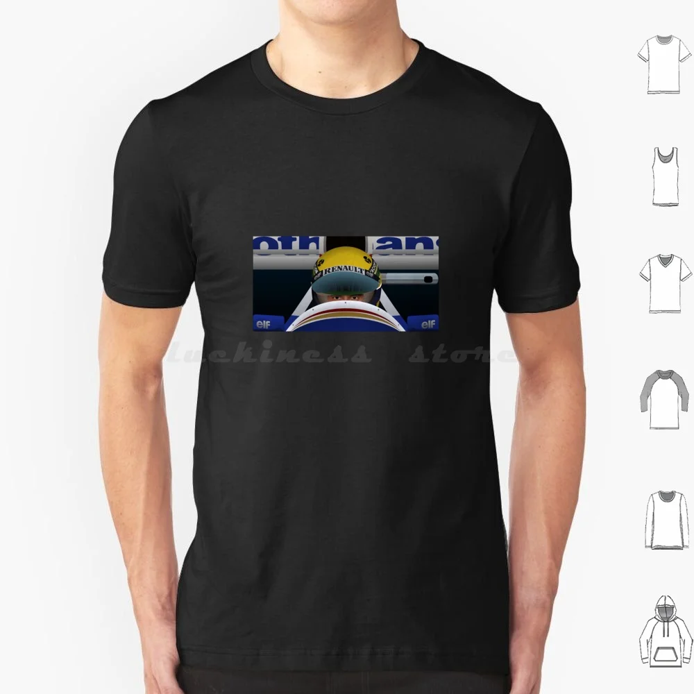 Senna T Shirt Men Women Kids 6xl Ayrton Senna Racing Grand Prix Vector Williams Racer Helmet