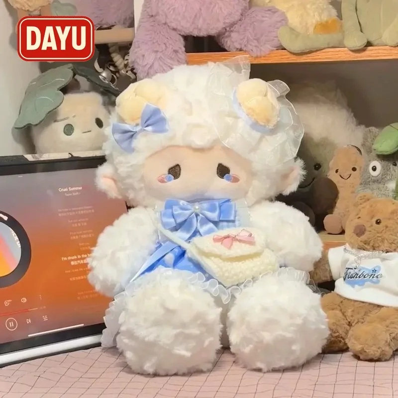 

Soft Puffy Lamb Plush Doll in Skirt Premium Cuddle Toy for Bedtime Comfort Lovely Gift Choice for Girlfriend