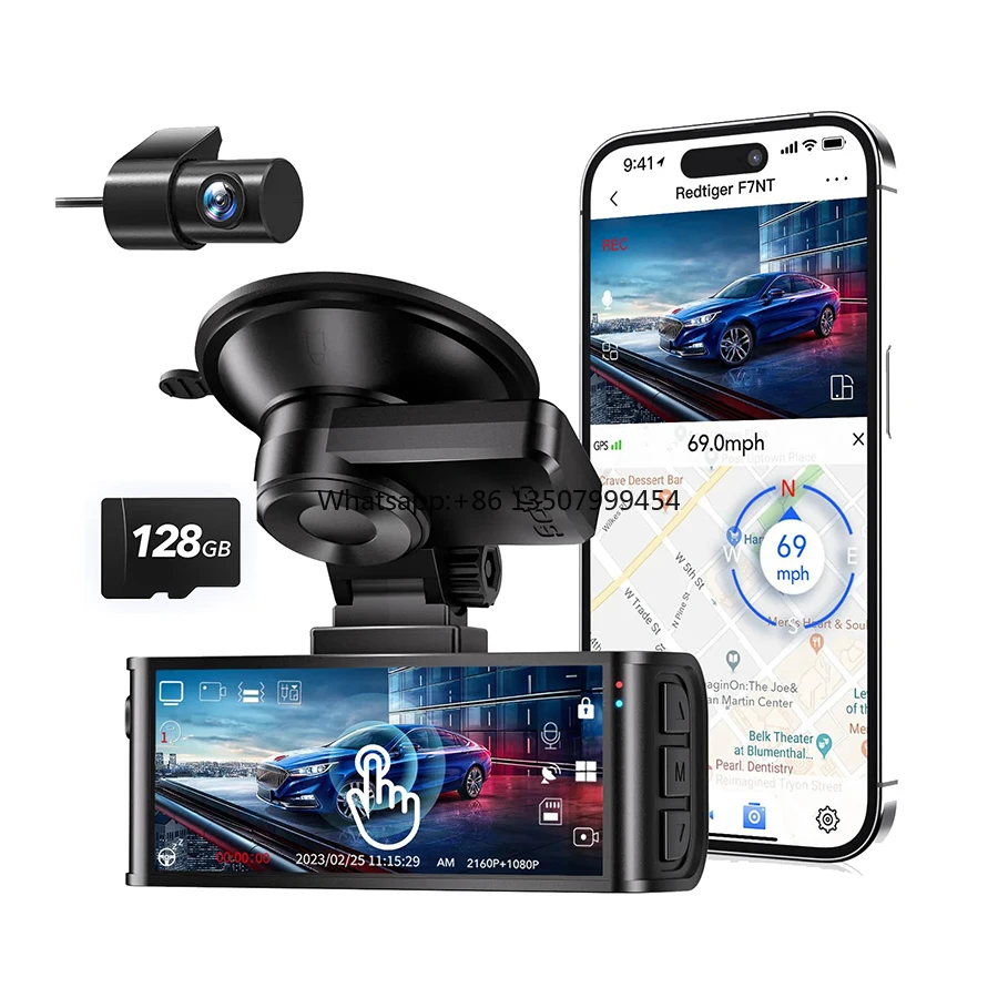 

Redtiger Dealer F7N-Touch 4K+1080P Dual Dvr Review Wifi Remote Control Touch Screen Front and Back Dash Cam Camera