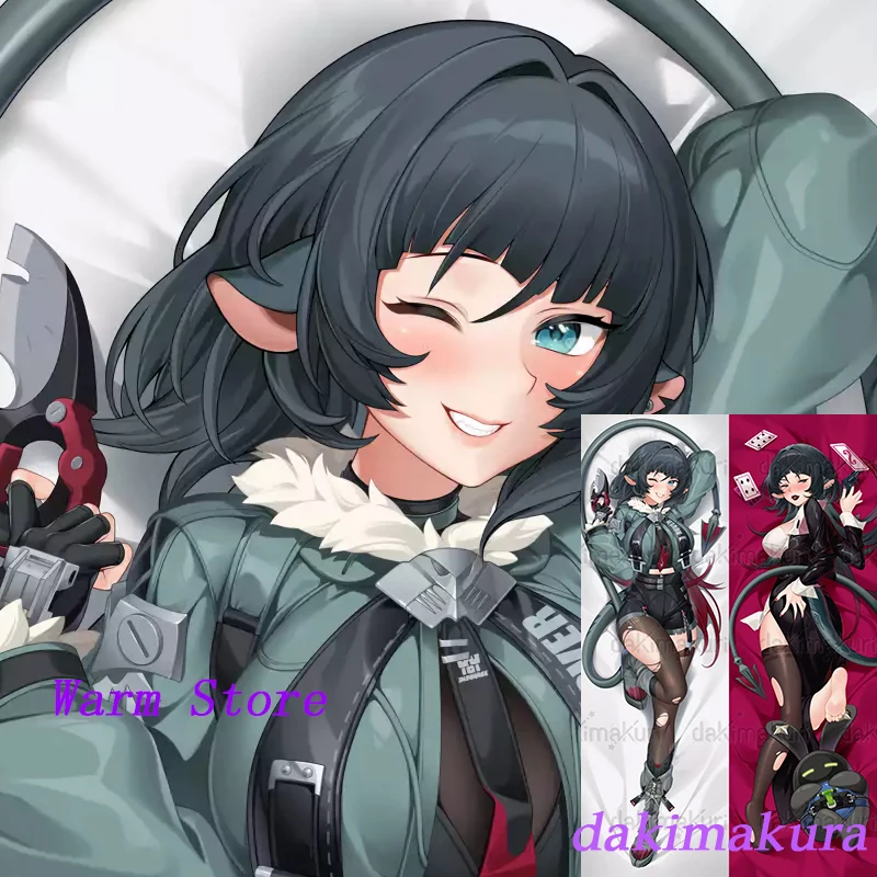 وسادة الجسم بالحجم الطبيعي مطبوعة على الوجهين من Dakimakura Anime Jane Doe Zenless Zone Zero