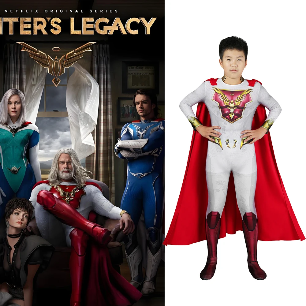 

Юпитры Наследие Косплей Шелдон Сампсон Утоопский костюм накидка с 3D принтом из спандекса костюм на Хэллоуин Zenzai 3-10 лет Chindren