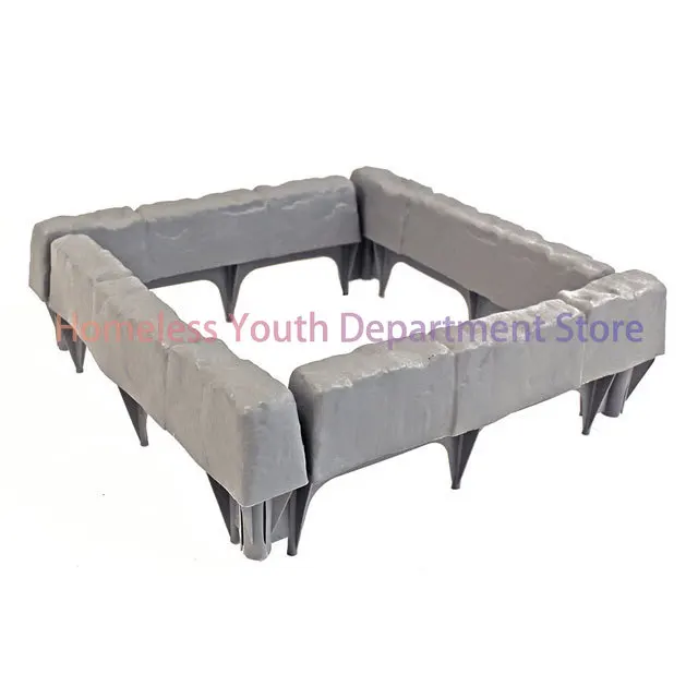 

Садовые принадлежности, имитация камня, забор, каменная окантовка, набор из 8 предметов