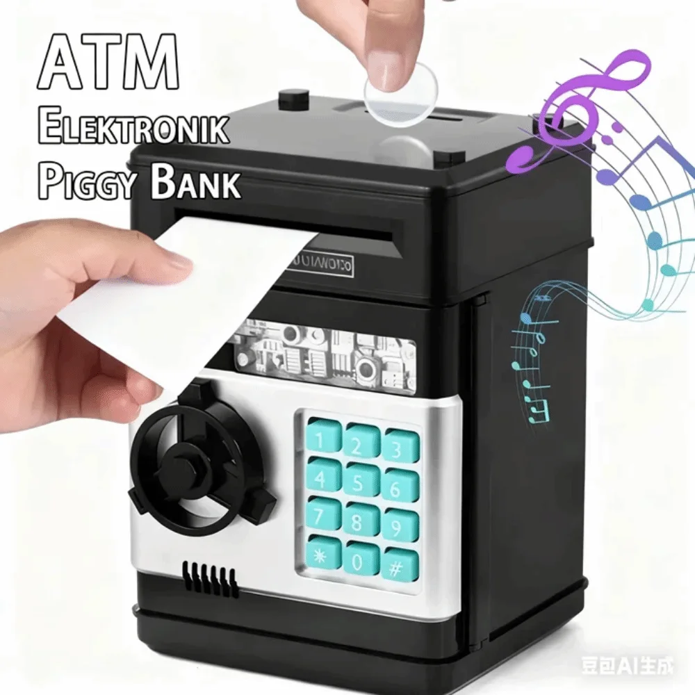 Cerradura electrónica, caja de seguridad para dinero, teclado Digital, protección de contraseña, olla de ahorro para niños, almacenamiento de dinero, pantalla LED