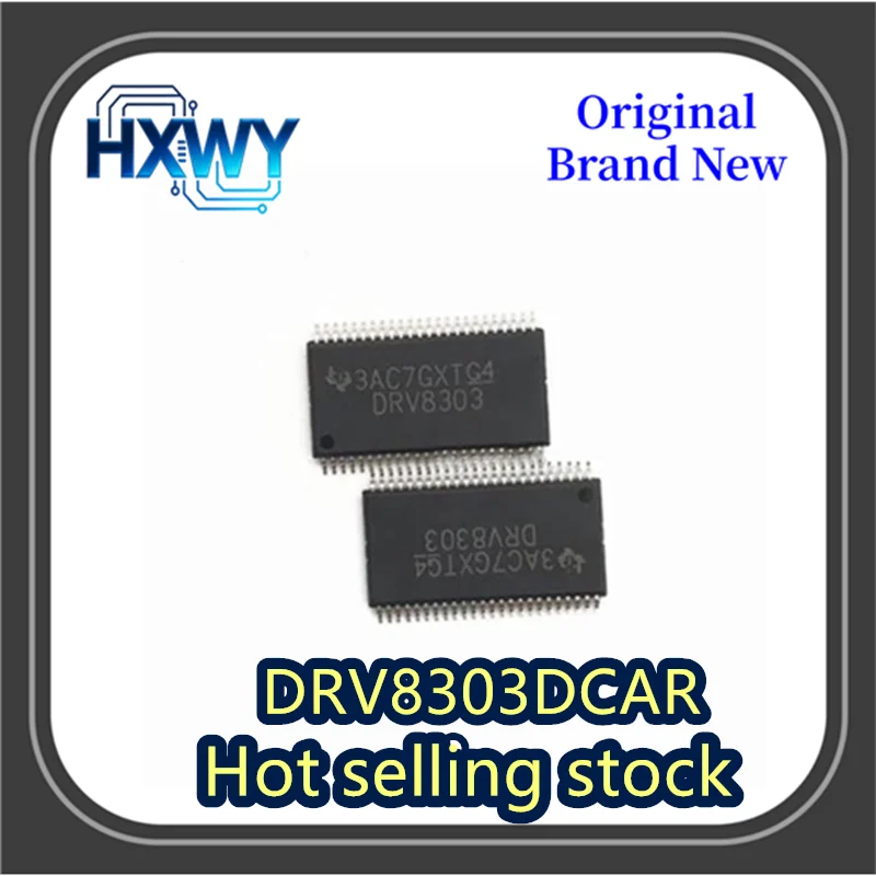 

(2/20 pieces) DRV8303DCAR DRV8303 packaged in HTSSOP-48 three-phase gate driver chip brand new and original.