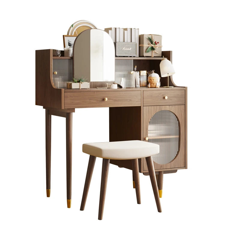 Bedroom Mirror Dressing Table Luxury Bedroom Drawer Girls Dressing Table Luxury Storage Mini Tocador Maquillaje Home Furniture image 5