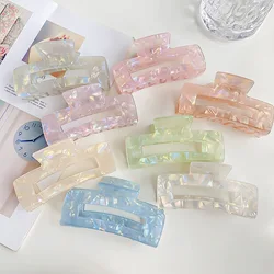 Muweordy New Phantom Color Mermaid Hair Clips Large Shark Clip Retro Korean Hair Crab Ponytail Braid Clip Girls Hair Accessories