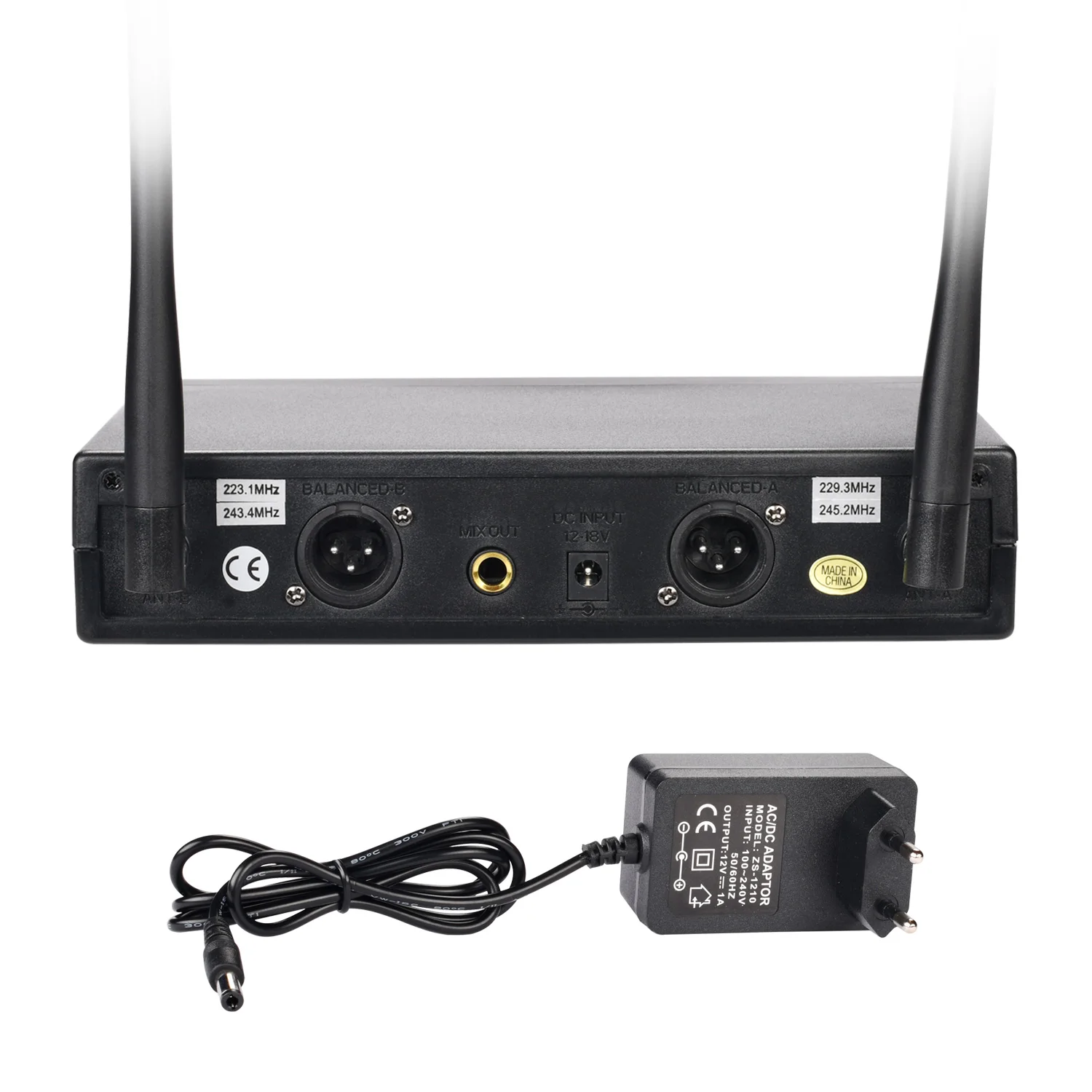 4 VHF نظام ميكروفون لاسلكي قنوات التردد الثابت 30 متر ديناميكية يده الارسال المنزل حفلة كاريوكي عرض هيئة التصنيع العسكري LO-U78