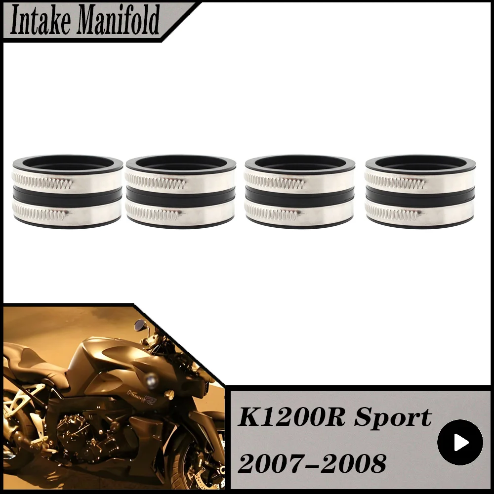 FOR BMW K1200R K1200 R K 1200 R 2007-2008 Motorcycle Carburetor Adapter Inlet Intake Pipe view 3