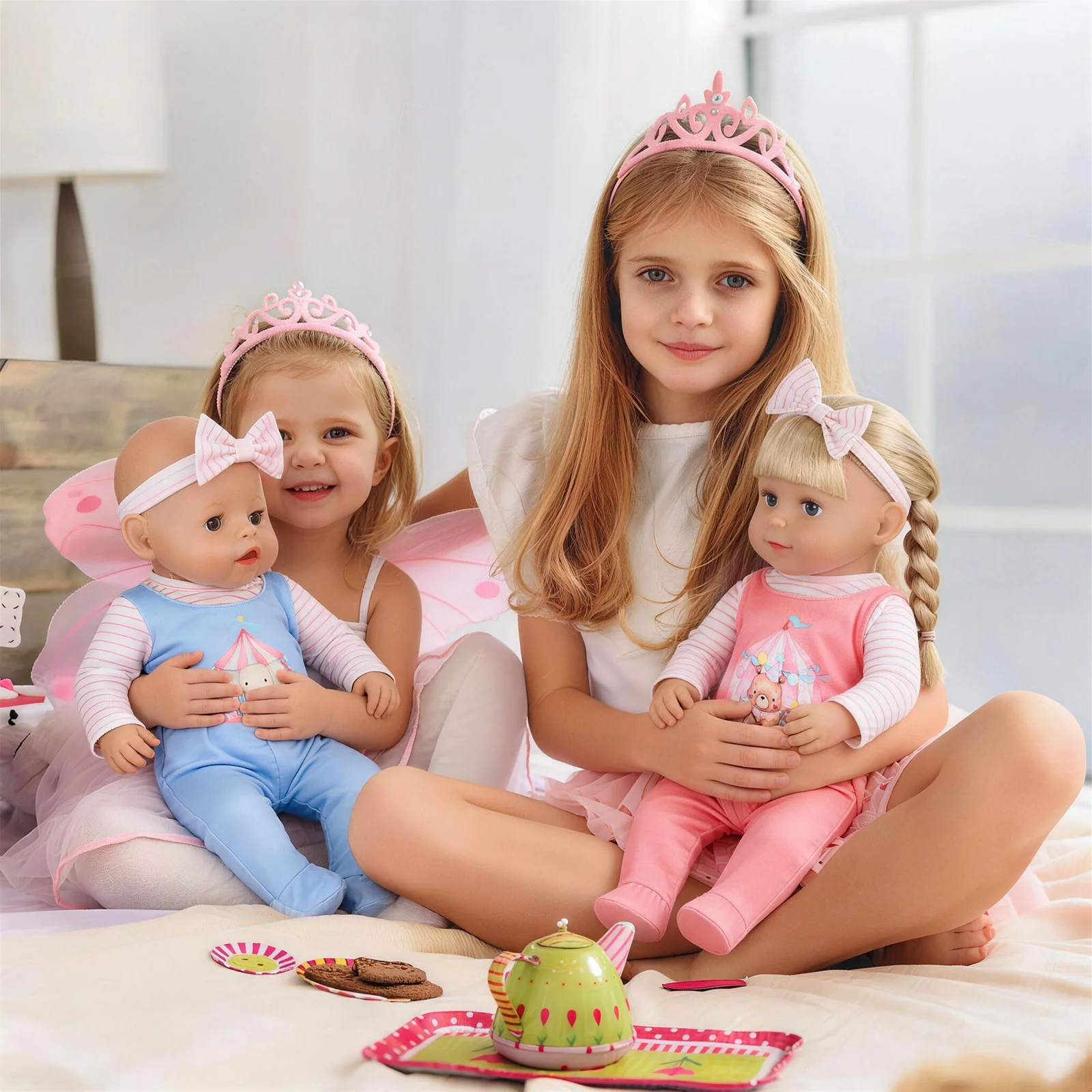Doll Clothes for 16-18inch 40-45cm Baby Doll Circus Pattern Clothing Set Reborn Doll Baby Dolls Children's Toys Birthday Gifts view 6