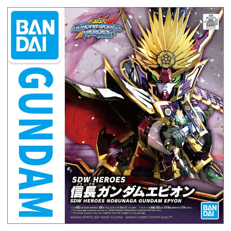 

Bandai SD Gundam World Heroes 02 Nobunaga Gundam Epyon Assembly Model Anime Action Figures Dolls Toys Collect Ornaments