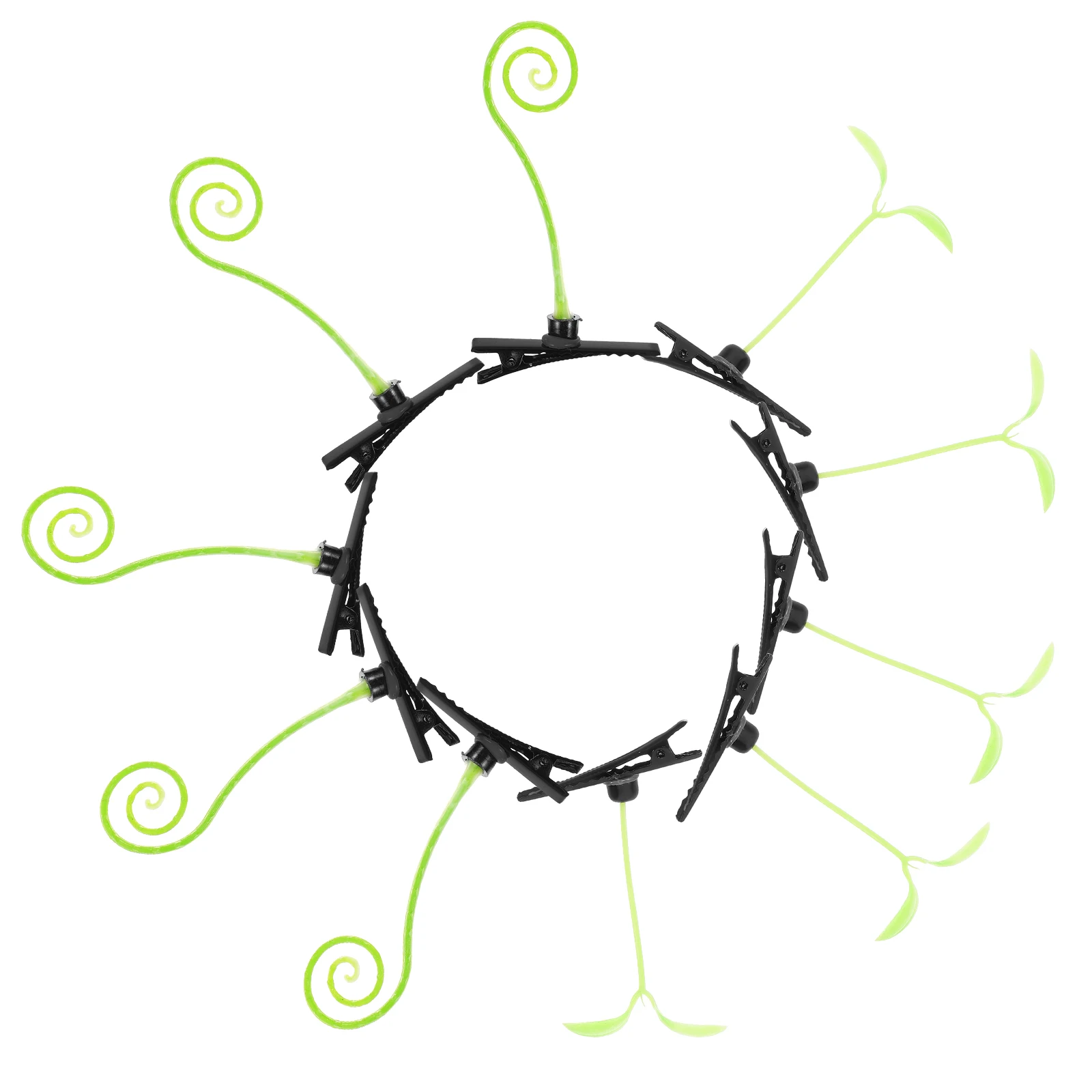 

40Pcs Hair Clips Sprout Shape Creative Cute Hair Accessories Teens Women Fashion Fun Spring Plant Barrettes Small Green Hairpin