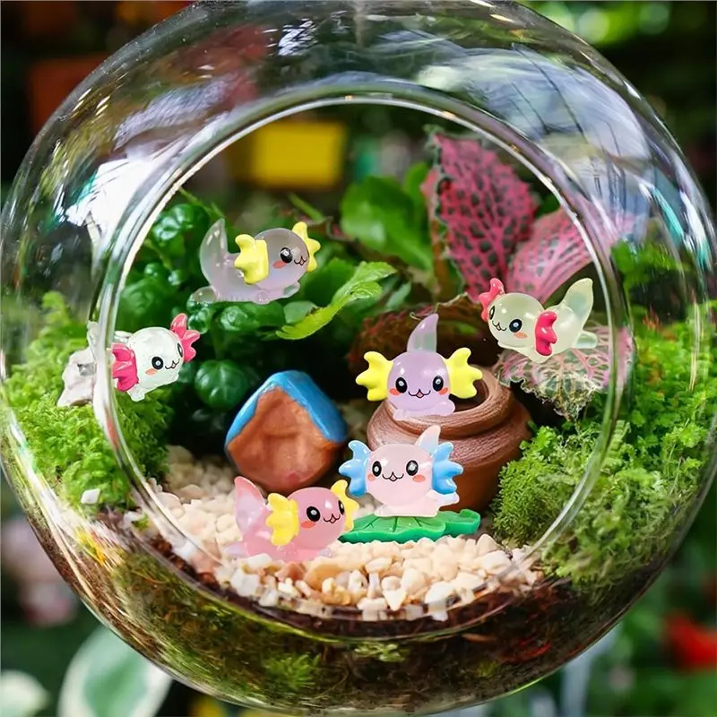 Excellent-Glow-In-The-Dark Hexagonal Salamander Miniature, Small And Exquisite Design Ideal For Party Bag Filling