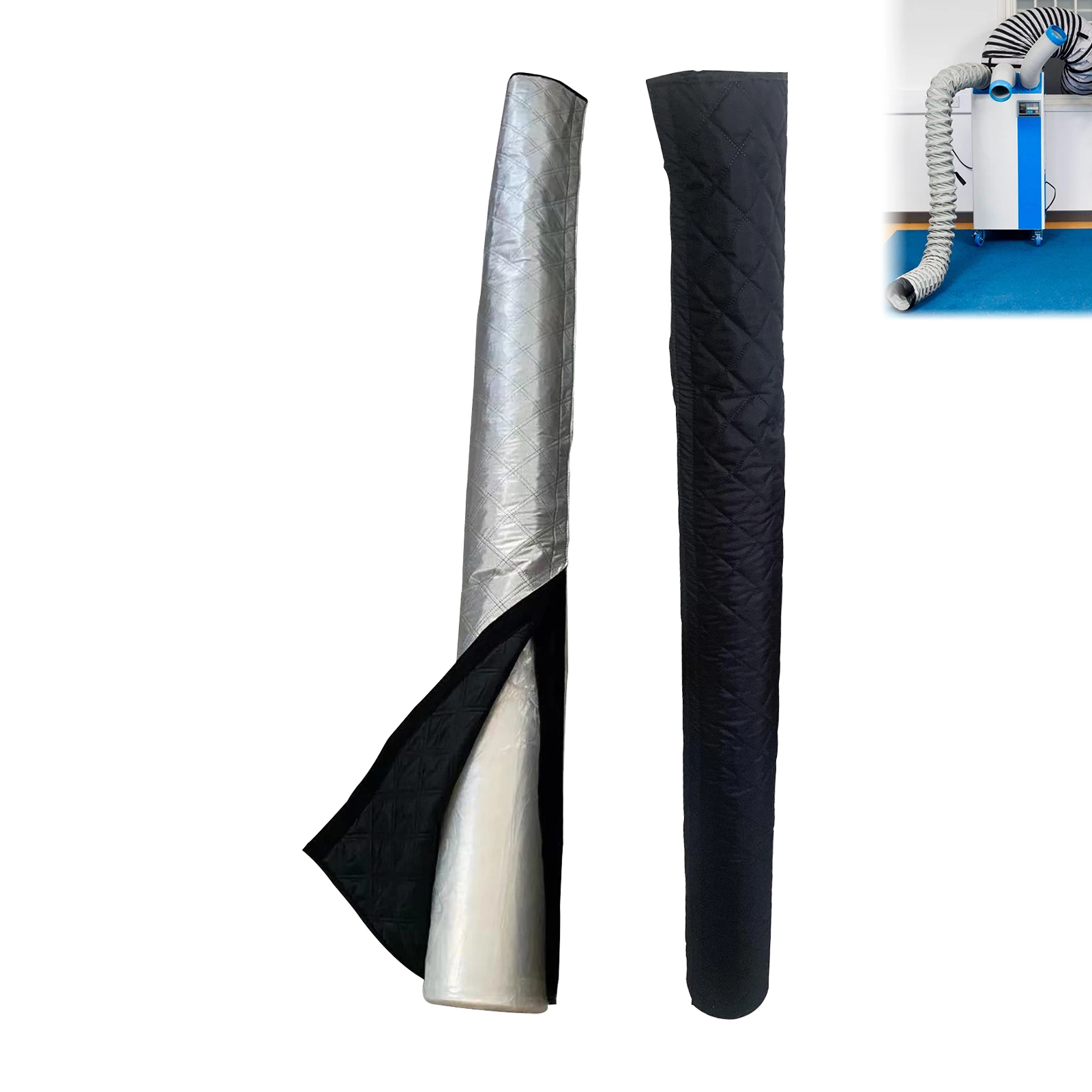 Air Conditioner Hose Insulation seal Cover Aluminum Foil Cotton Oxford Cloth Thermal Wrap for AC Exhaust Energy Saving