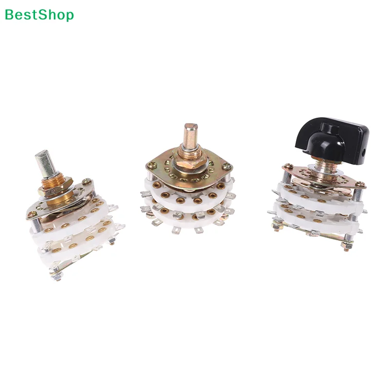 ★2 Pole 6/7/8/9/10 Position 4 Pole 3/5 Position With Channel Rotary Switch Selector With Cap Channel Selector Rotary Switch