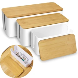Caja de almacenamiento de cables a prueba de polvo, organizador de enchufe de cargador, protección de enchufe de Cable, caja de acabado de descarga antieléctrica