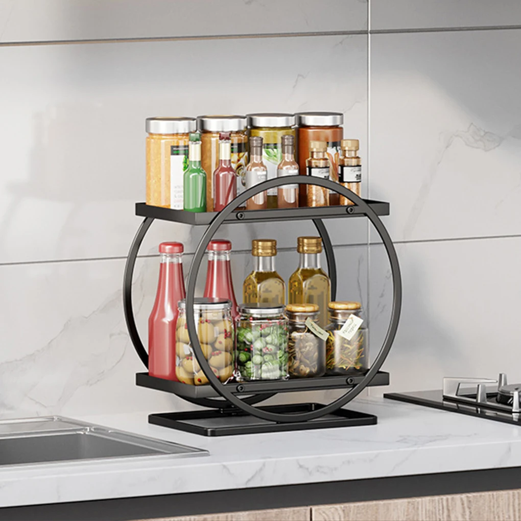 Multi-layer Makeup Organizer Unique Shape Rust-proof Kitchen Storage Rack Makeup Organiser Bathroom