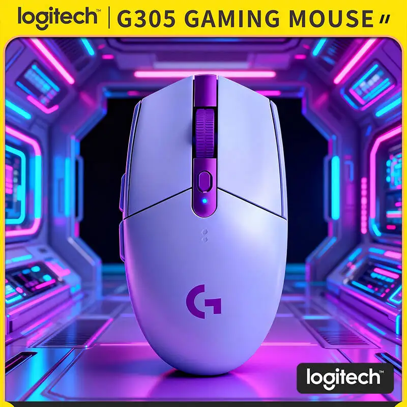 

Logitech G305 Gaming Mouse with LIGHTSPEED, 12000 DPI HERO, 6 Buttons, 250h Battery, 99g, LIGHTSPEED Tech, PC Mac Gamers