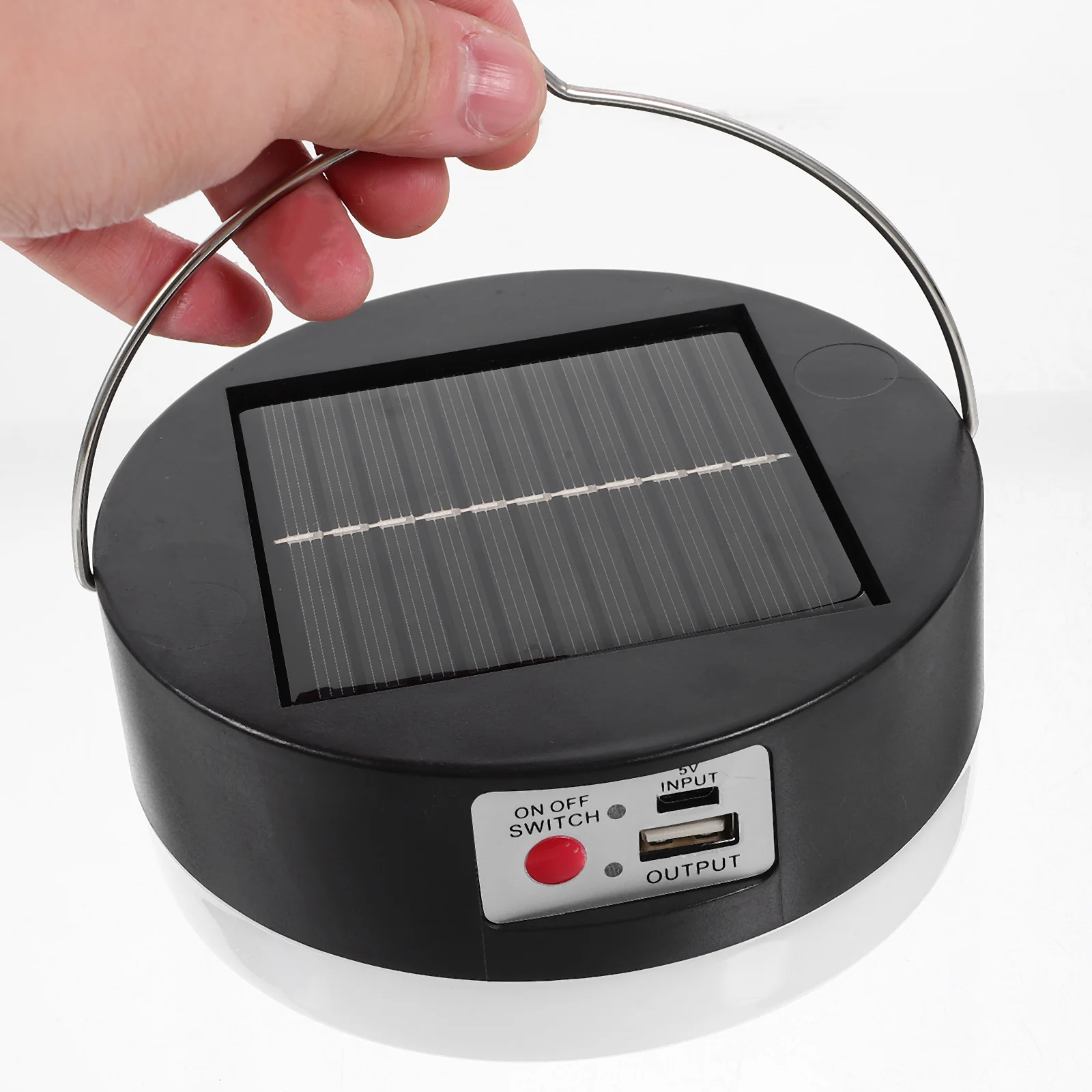 

Lightweight Solar Camping Lantern LED Ultra Bright Waterproof 4 Mode Portable Light for Hiking Emergencies Outages Storms