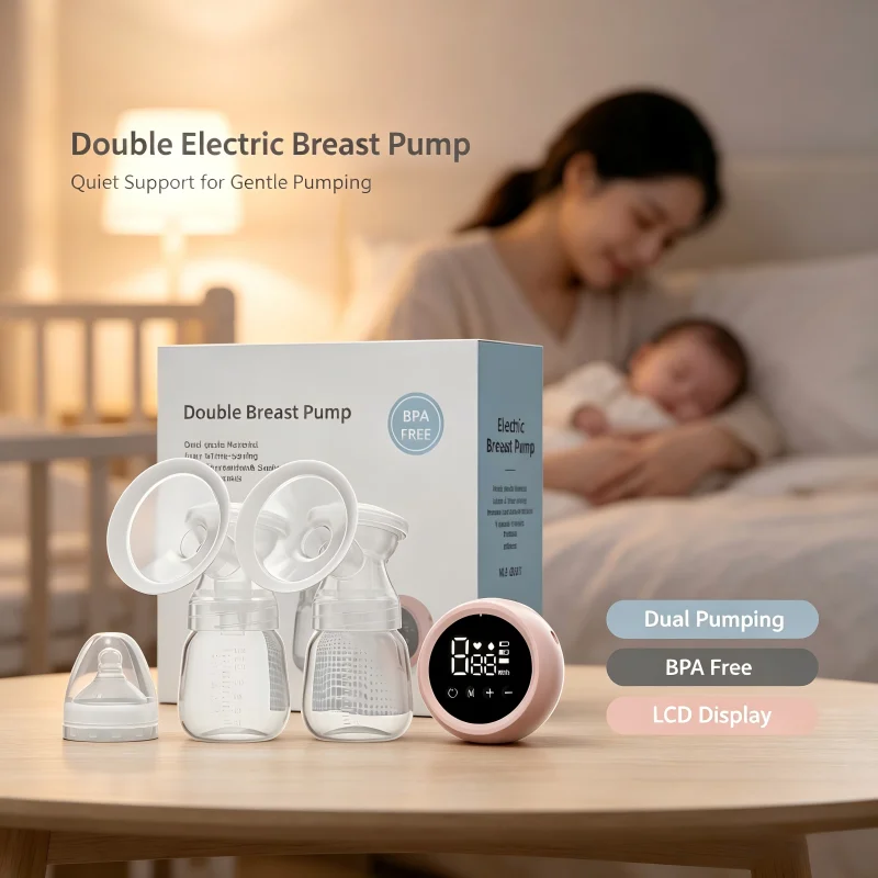 electric-breast-pump-intelligent-integrated-high-suction-breast-pump-breast-milk-postpartum-fortable-painless-and-silent-breast