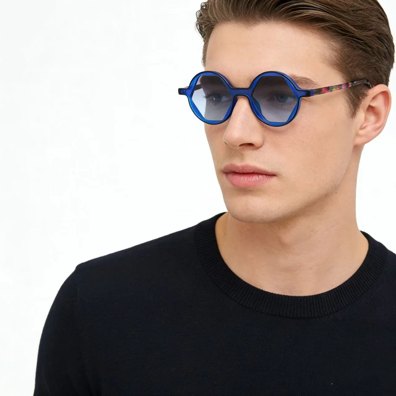 

TR90 Round Optical Eyeglasses Prescription Spectacles Women Anti Blue Light Glasses Man Decoration Sunglasses