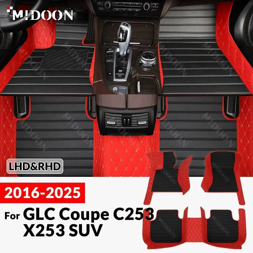 

Новые стили! Для Mercedes Benz GLC Coupe C253 X253 SUV 2016-2025 автомобильный напольный коврик на заказ, автомобильный ковер, аксессуары для интерьера