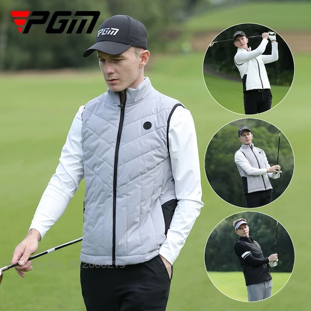 PGM Autumn Winter Men Sleeveless Golf Jacket Male Plus Cotton Windproof Golf Vest Male Soft Warm Sports Waistcoat Lightweight AliExpress